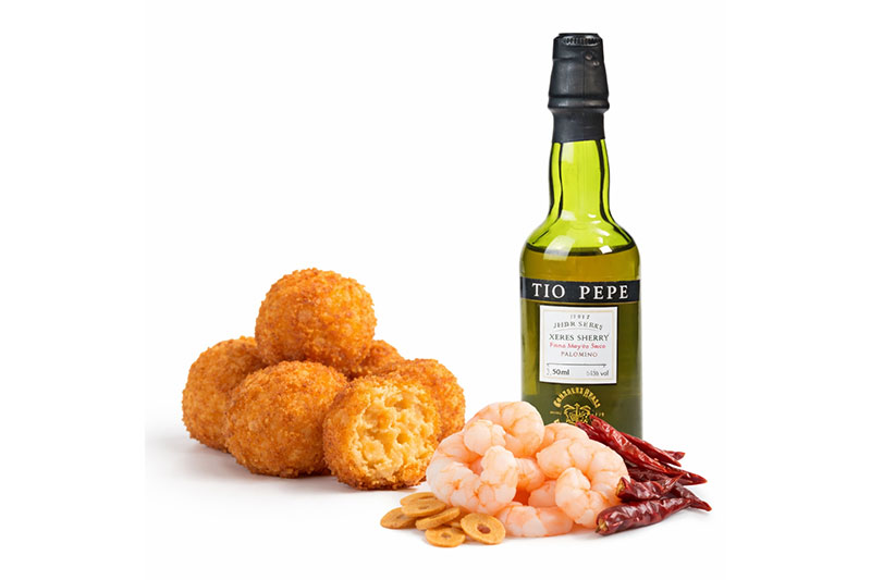 foto-producto-croqueta-gambas-ajillo Croquetas de Gambas al Ajillo con Tío Pepe - Imagen 1